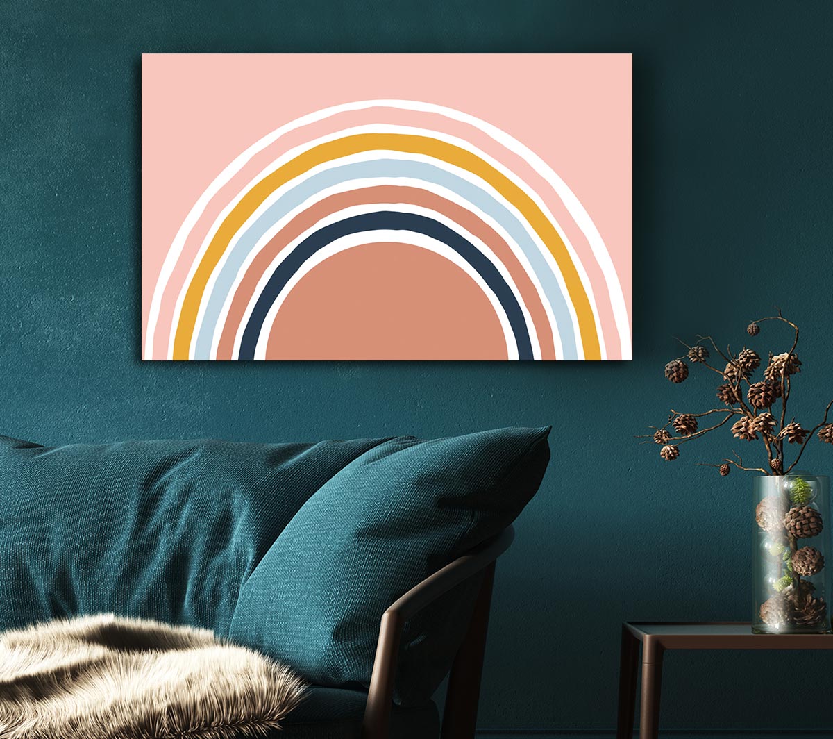 The Contemporary Rainbow Canvas Wall Art