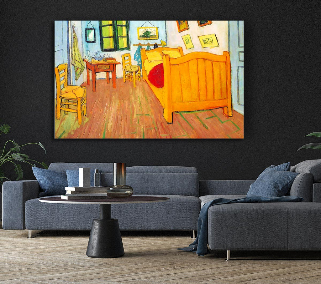 Van Gogh The Bedroom In Arles. Saint-Remy Canvas Art