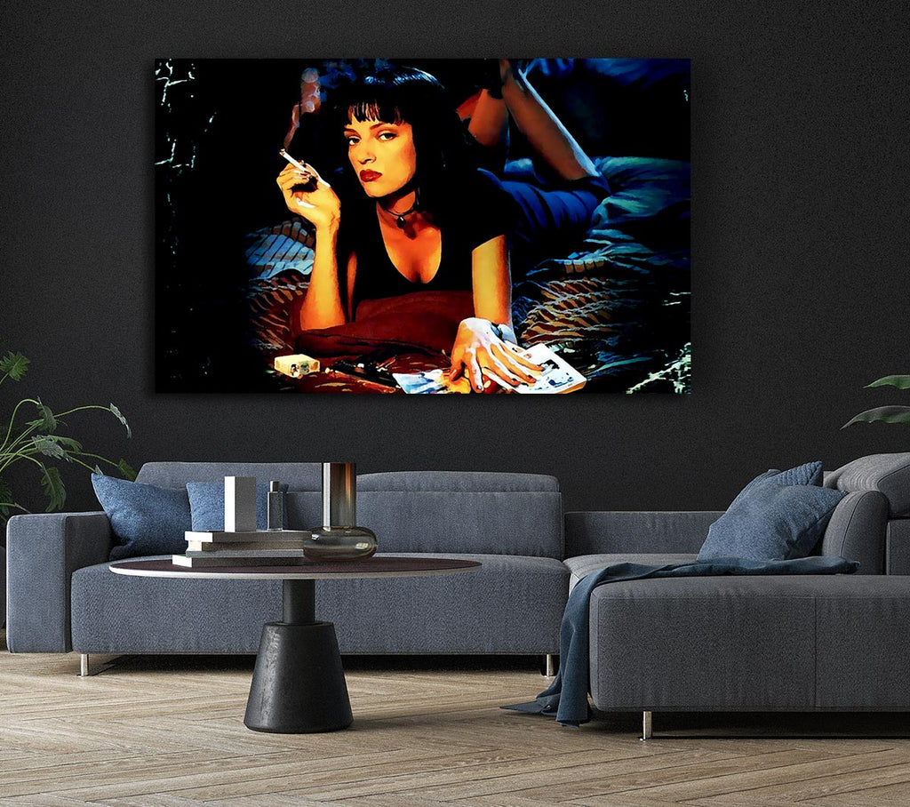 Uma Thurman Is Mia Pulp Fiction Canvas Wall Art