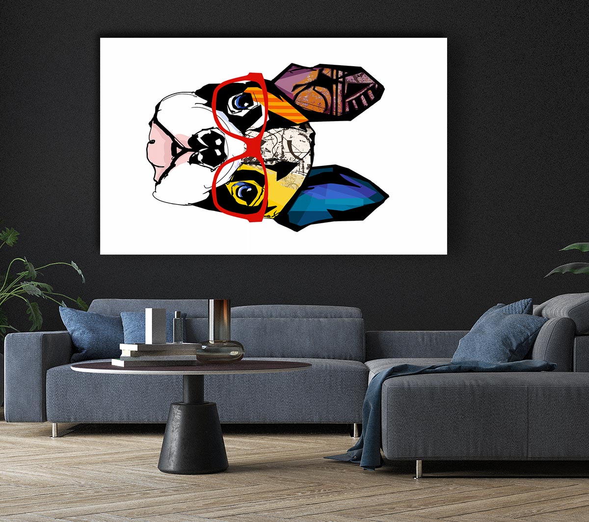 Popart French Bulldog Pooch Canvas Wall Art