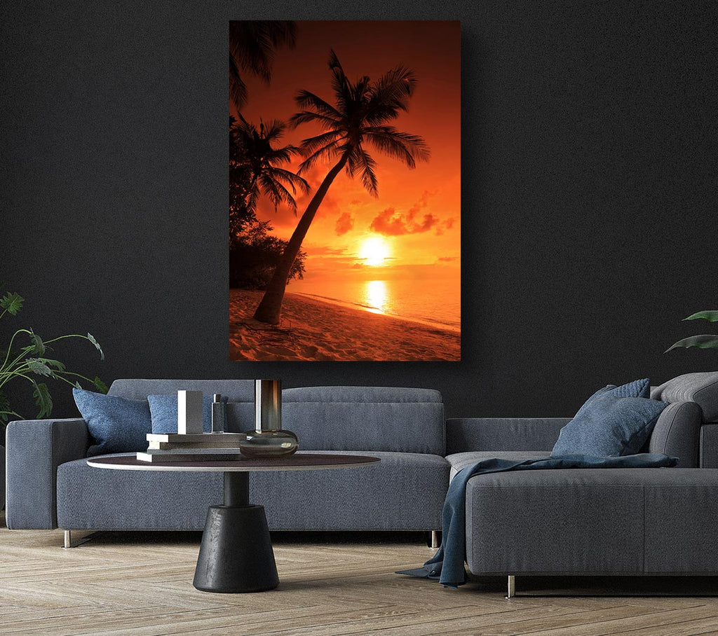 Thailand Sunset Canvas Wall Art