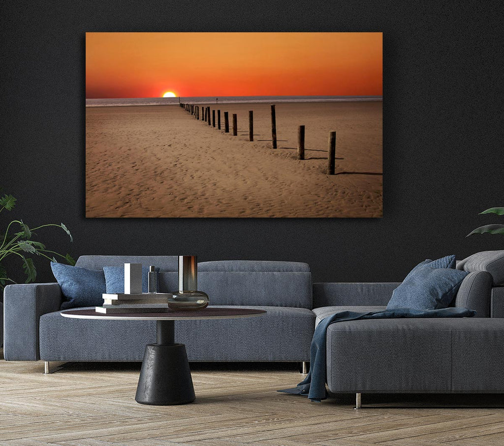Sunset Walk Canvas Wall Art