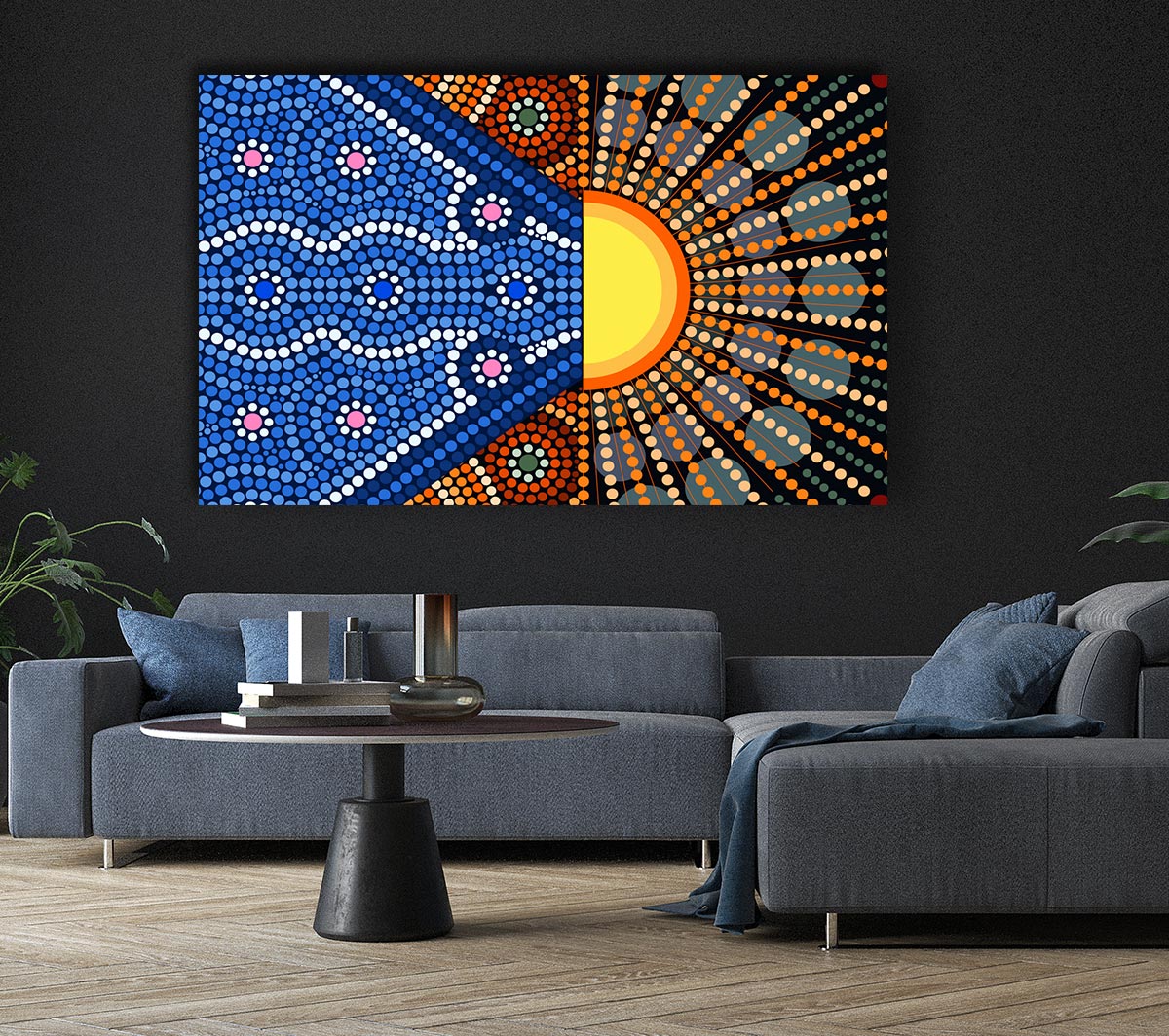 Aboriginal Pattern 9 Canvas Print