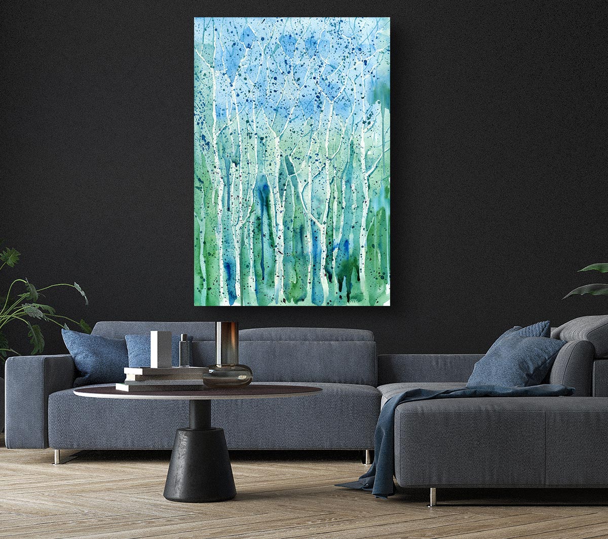 Tree Splash Canvas Wall Art