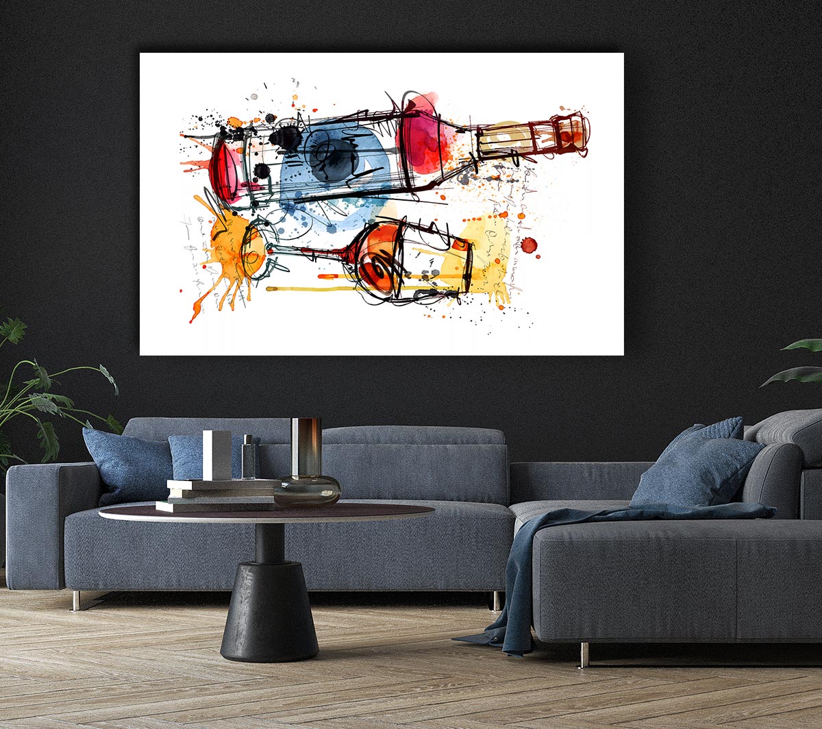 Wine Party Canvas Wall Art