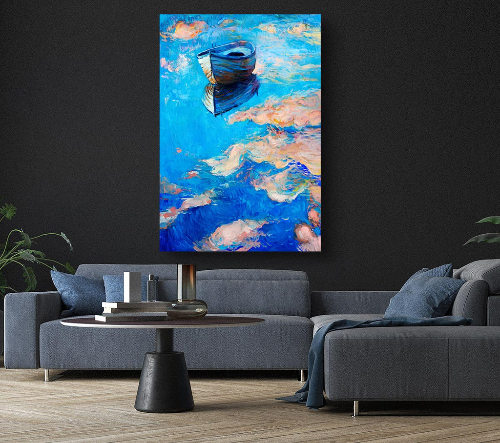 Reflections In The River Canvas Wall Art
