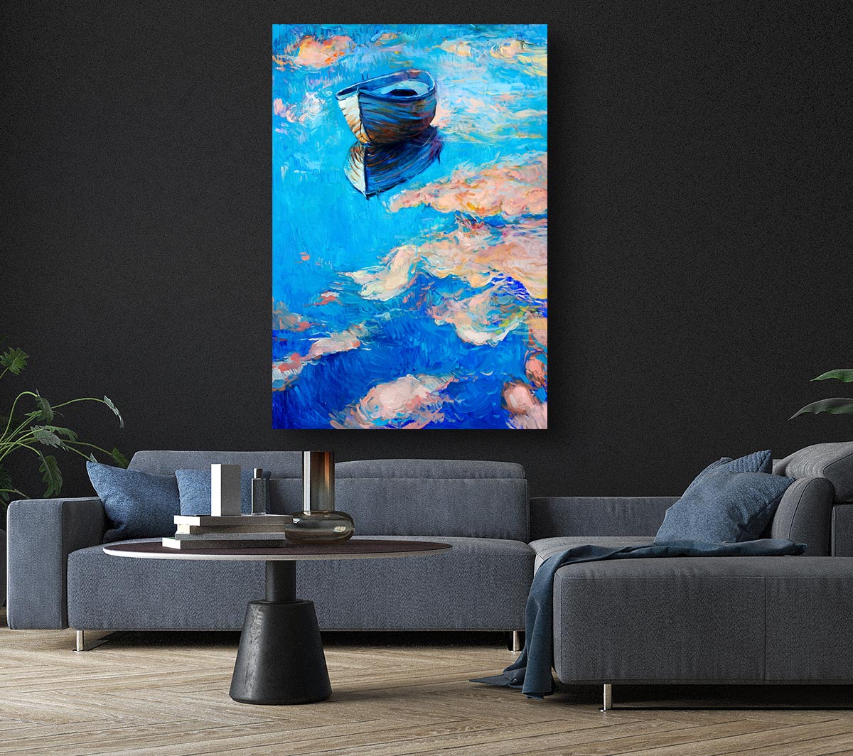Reflections In The River Canvas Wall Art