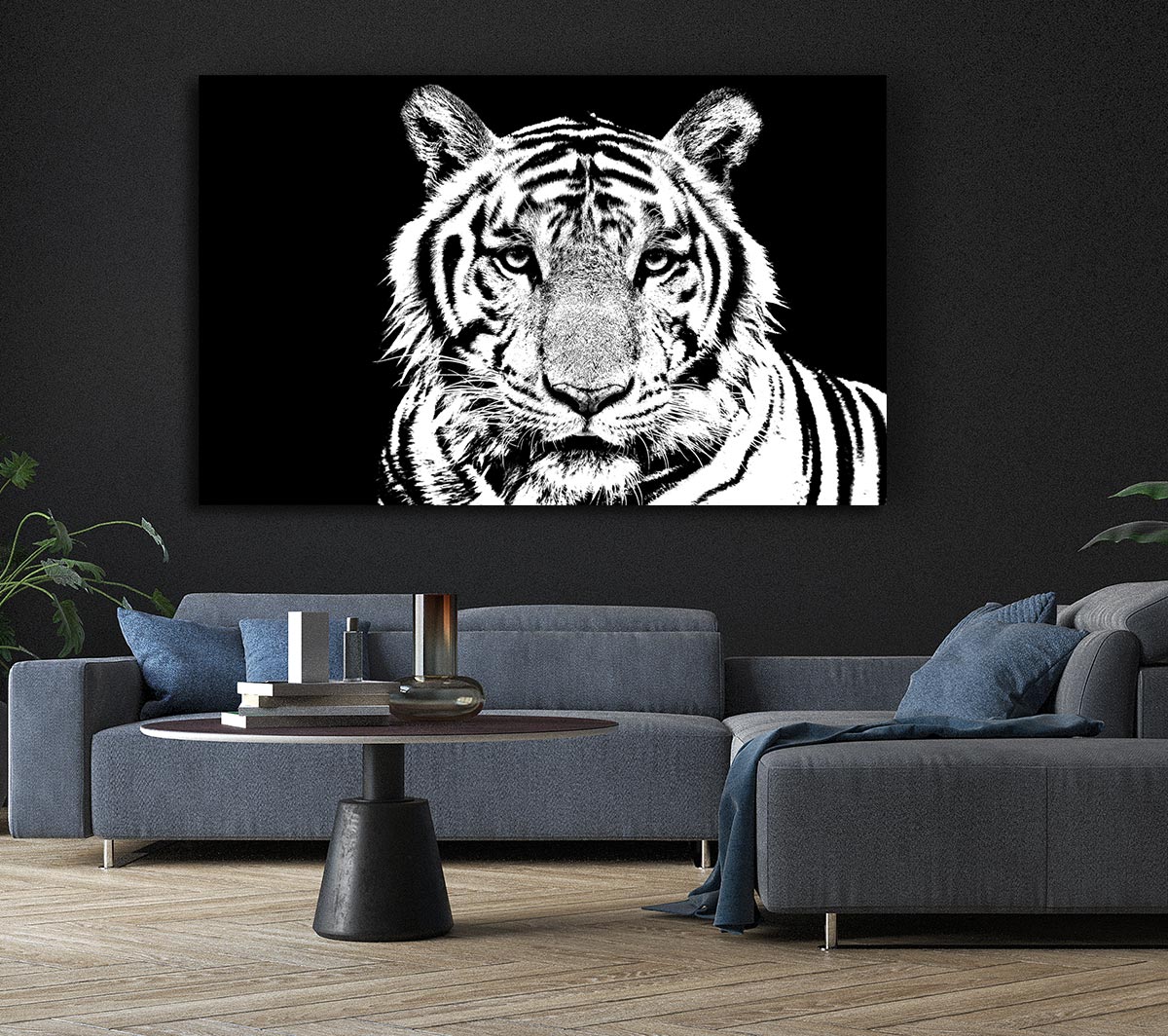 Stunning Tiger Face Canvas Wall Art