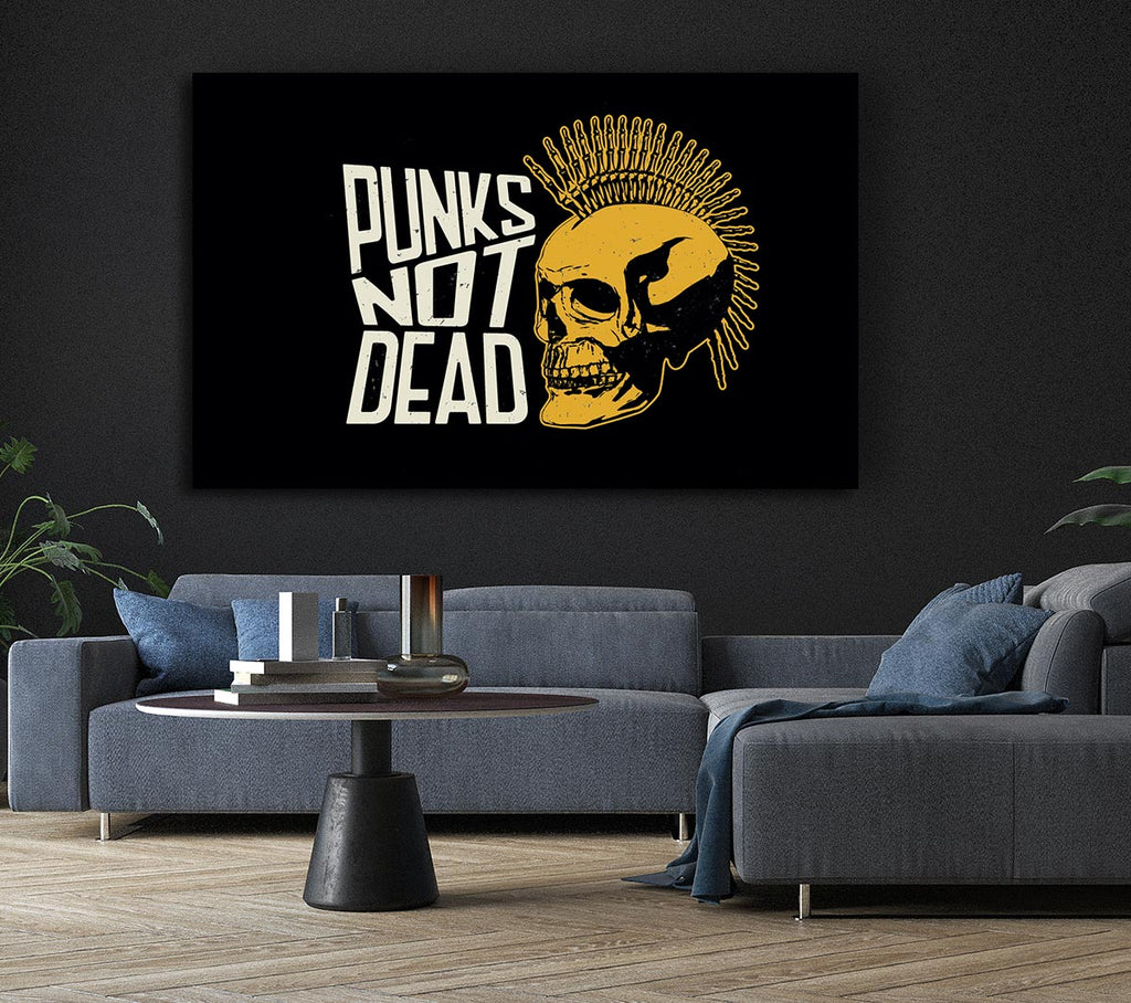 Punks Not Dead 1 Canvas Wall Art