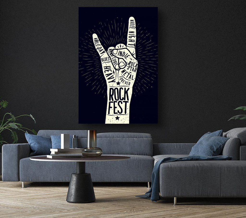 Rock Fest Canvas Wall Art