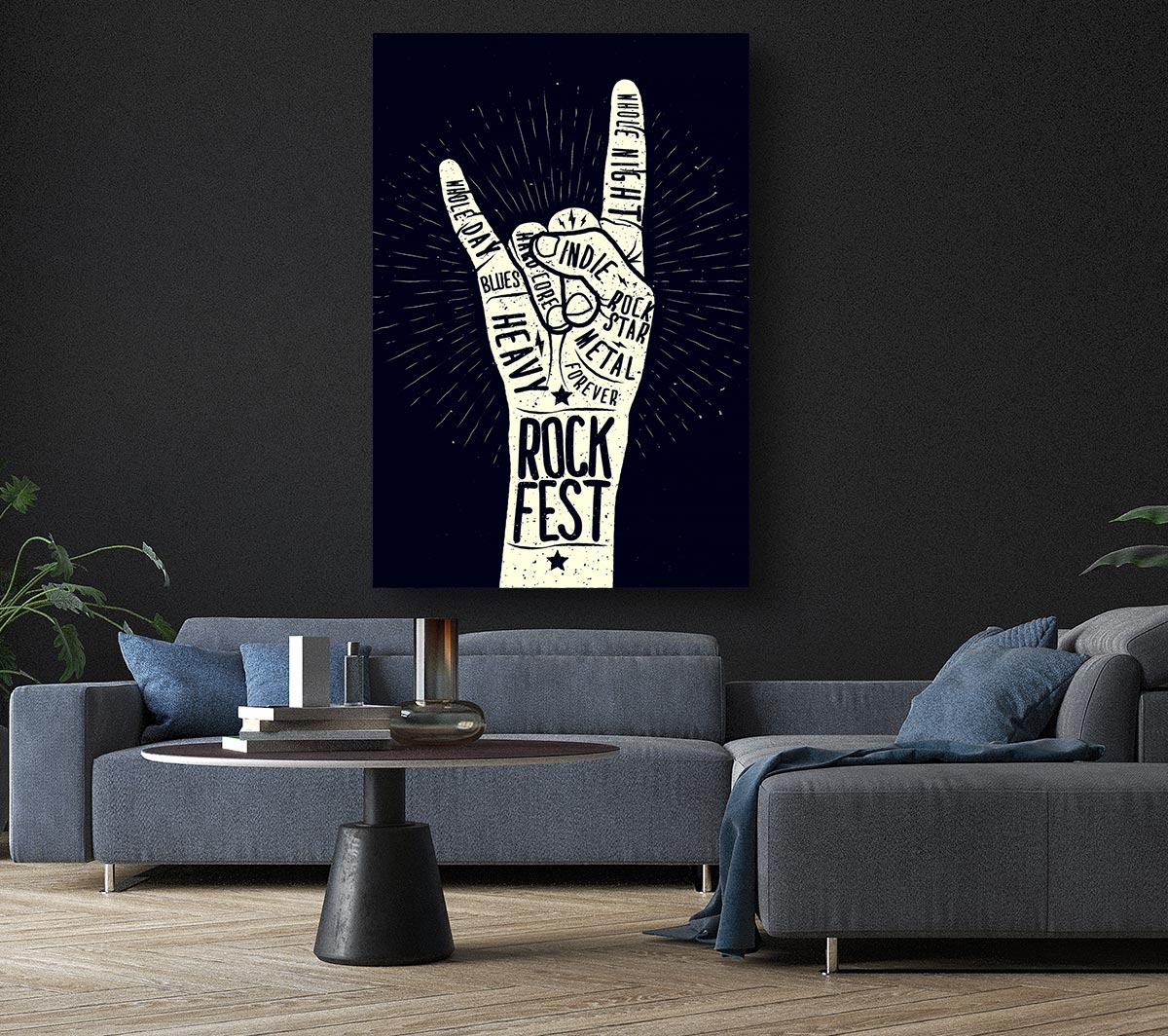 Rock Fest Canvas Wall Art