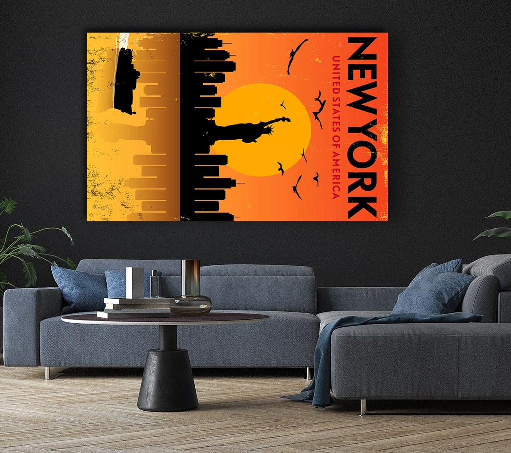 Statue of Liberty Poster Canvas Wall Art