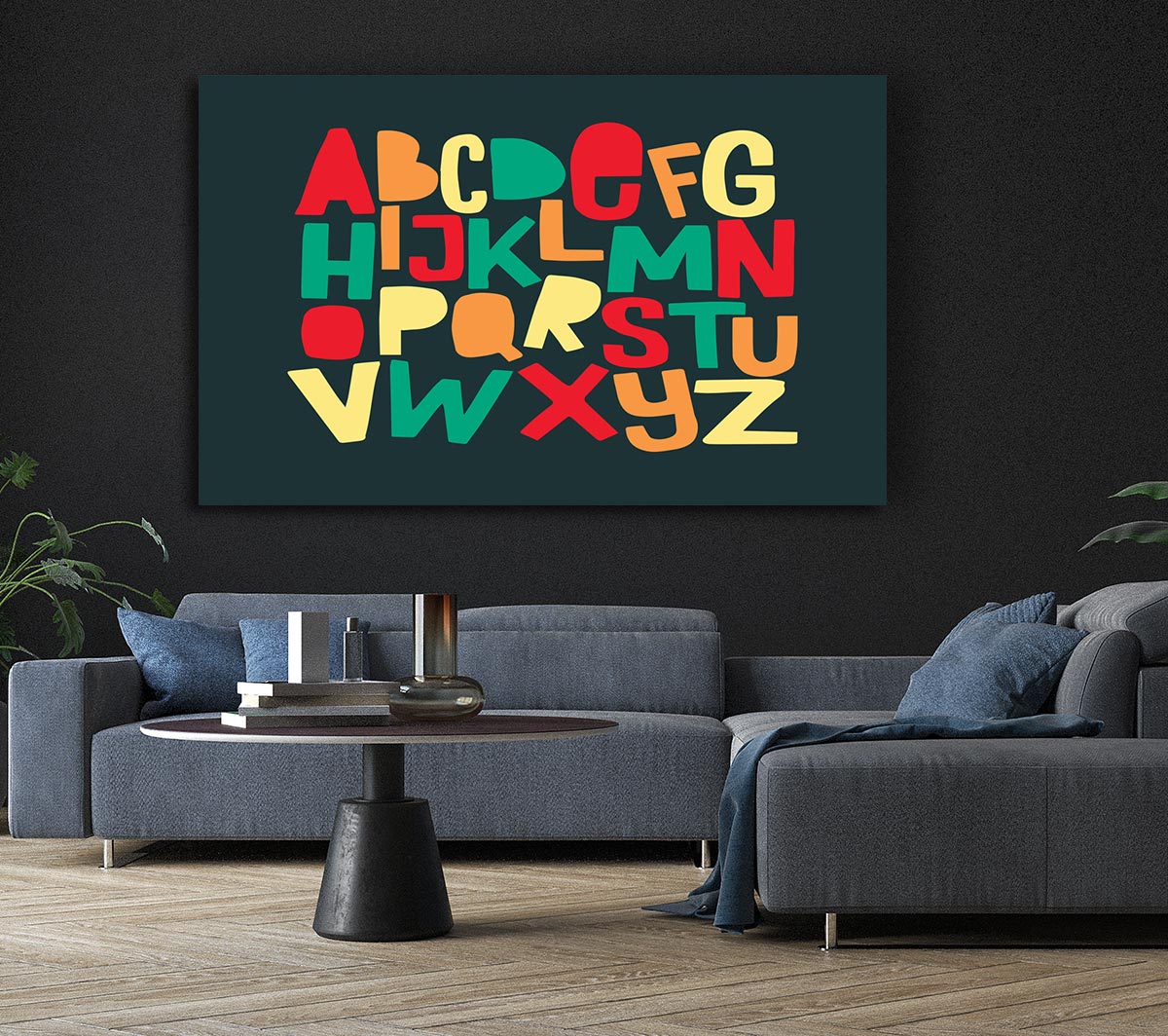 The Alphabet Modern Canvas Wall Art