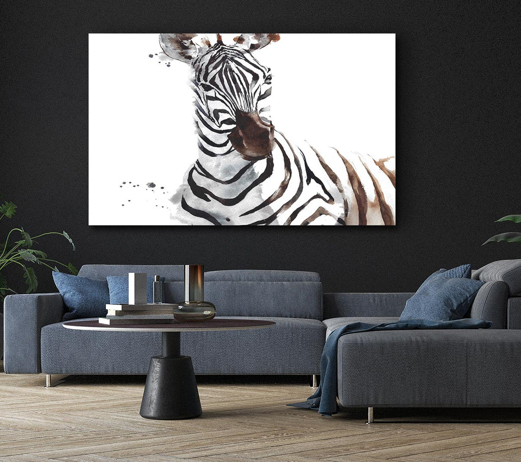 Zebta Splatter Canvas Art