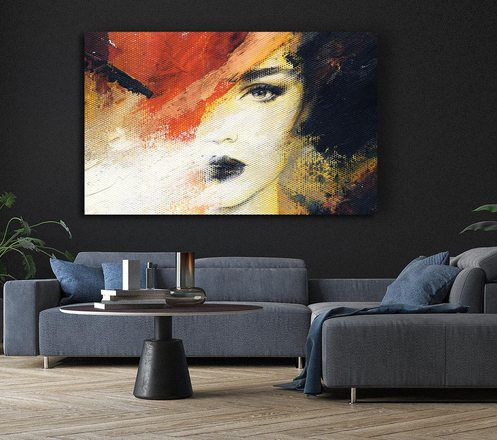 Striking Face Canvas Wall Art