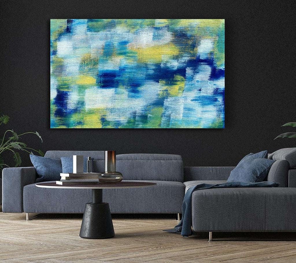 Smudges Of Colour Canvas Wall Art