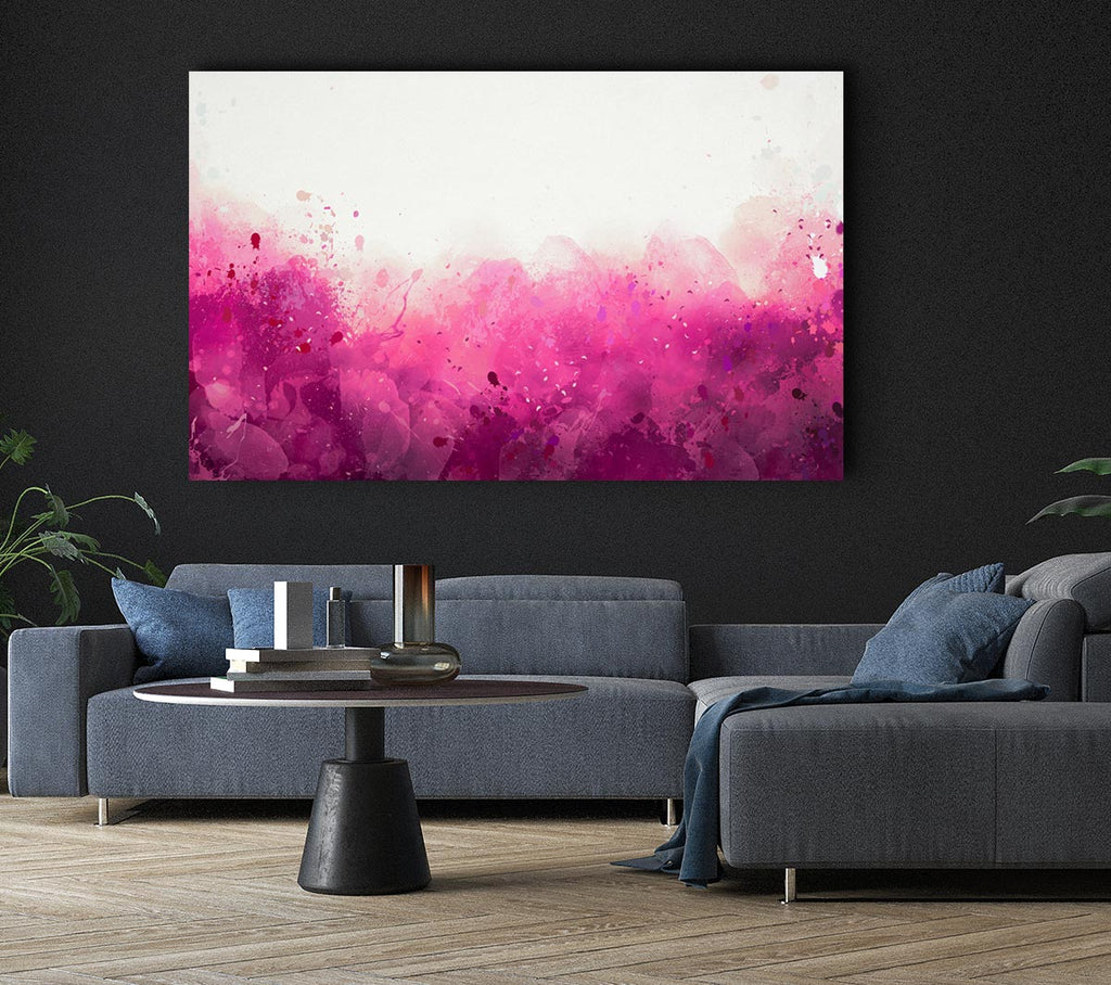 Pink Blushes Of Colour Canvas Wall Art