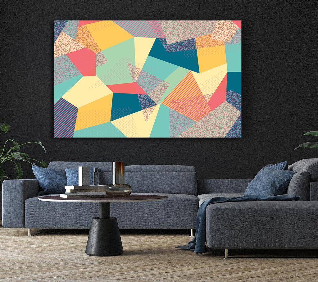 Abstract Triangles Canvas Print