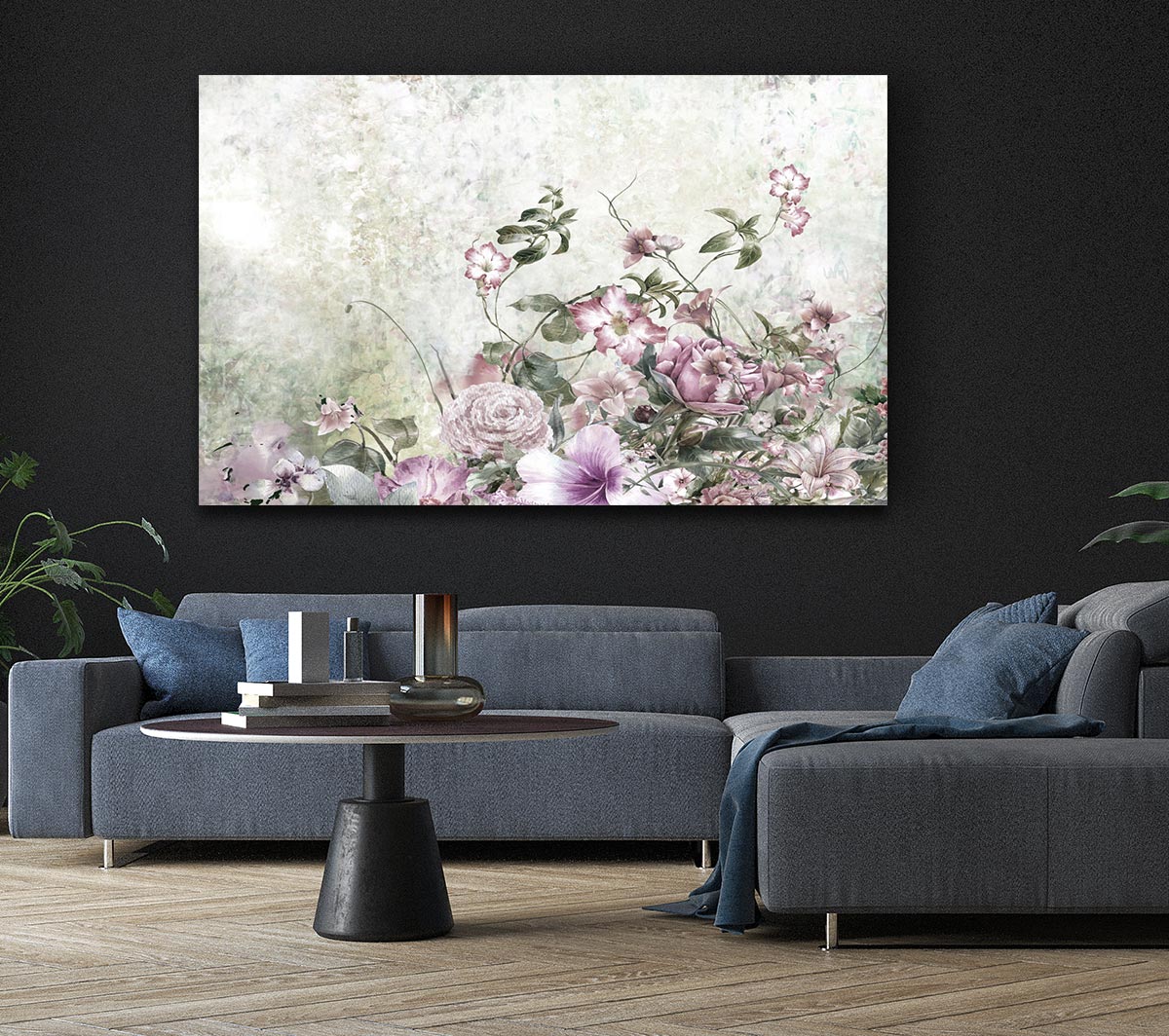 Pink Blossom Wild Canvas Wall Art