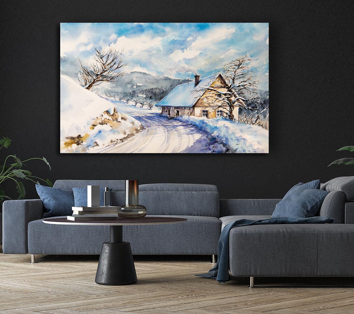 The Winter Retreat Canvas Wall Art