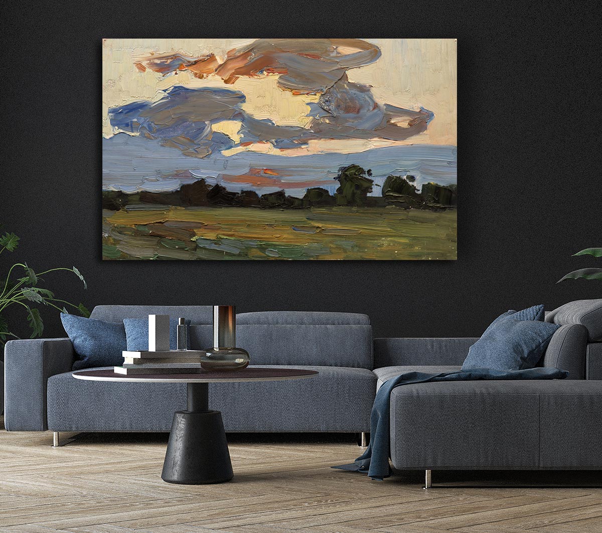 Abstract Countryside Canvas Art