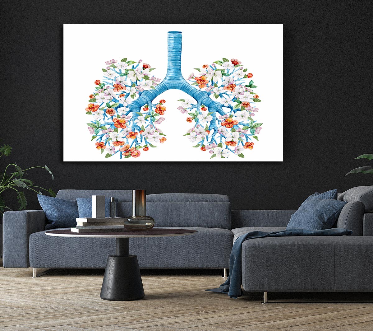 Tree Blossom Lungs Canvas Wall Art