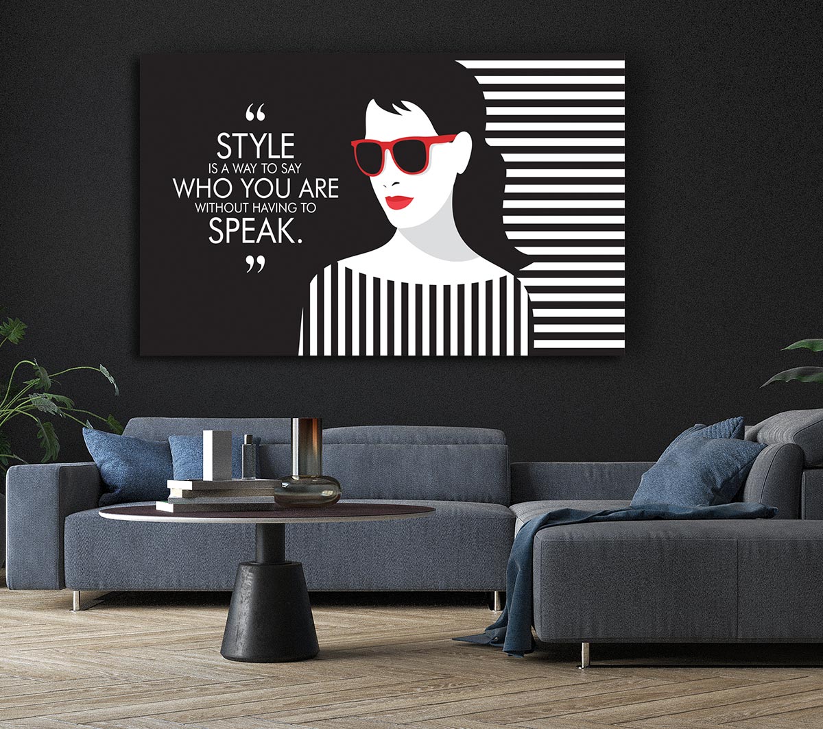 Style Fashion Quote Canvas Wall Art