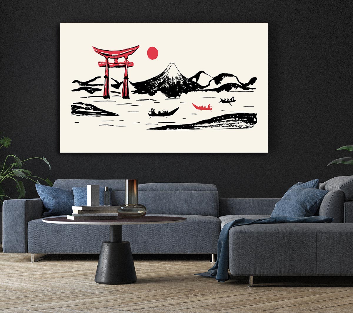 Temples Of The Mountain Canvas Wall Art