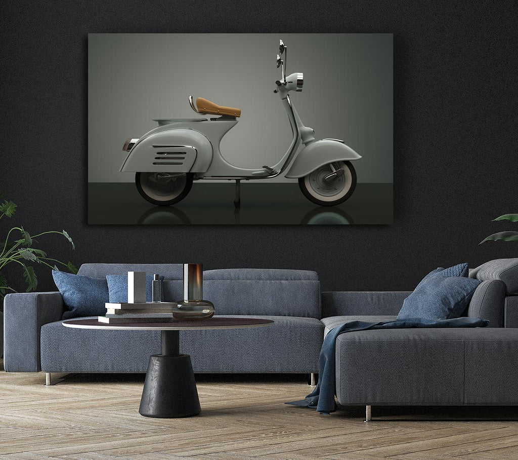 The Awesome Scooter Canvas Wall Art