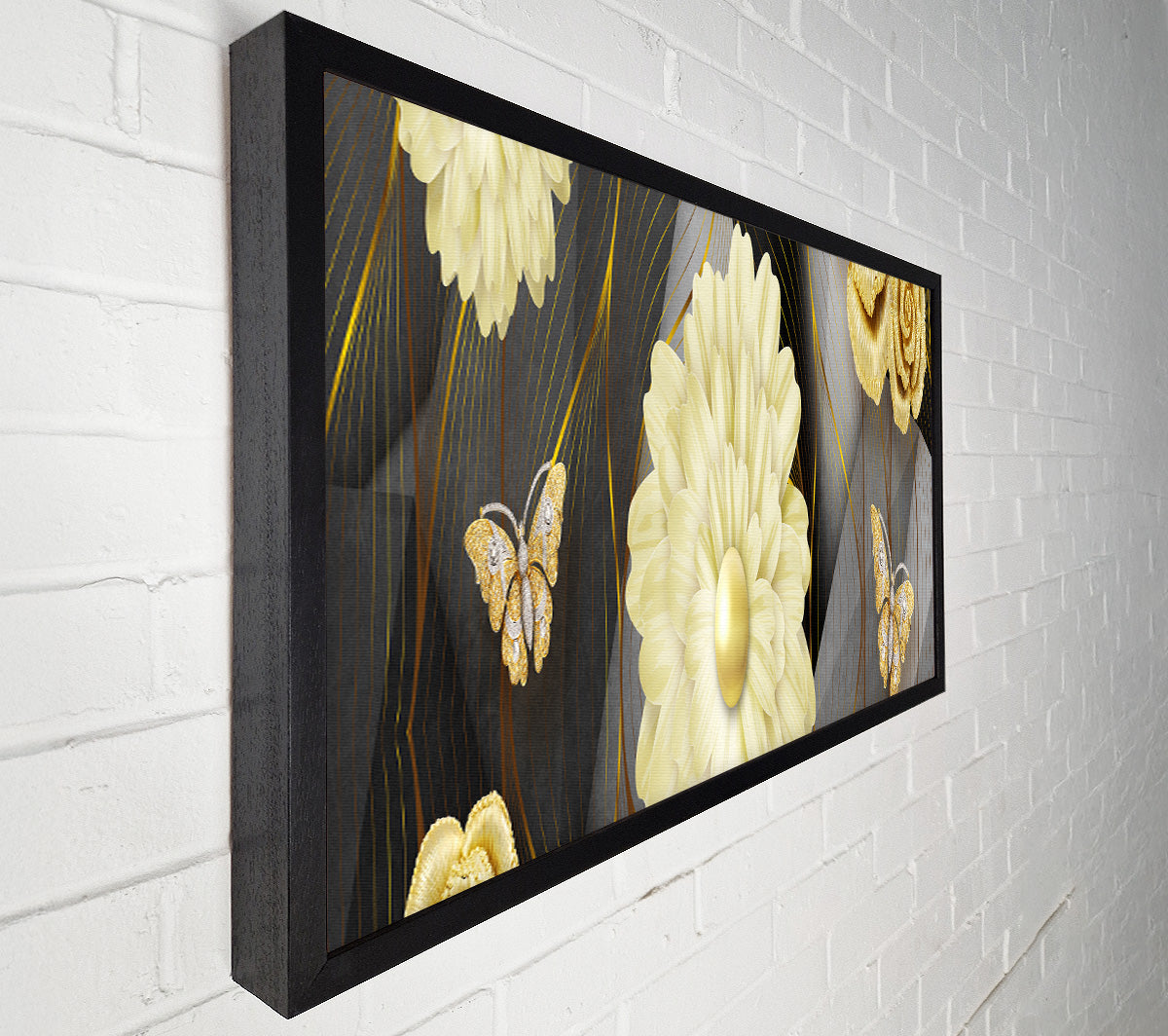 3D Flowers And Butterflies