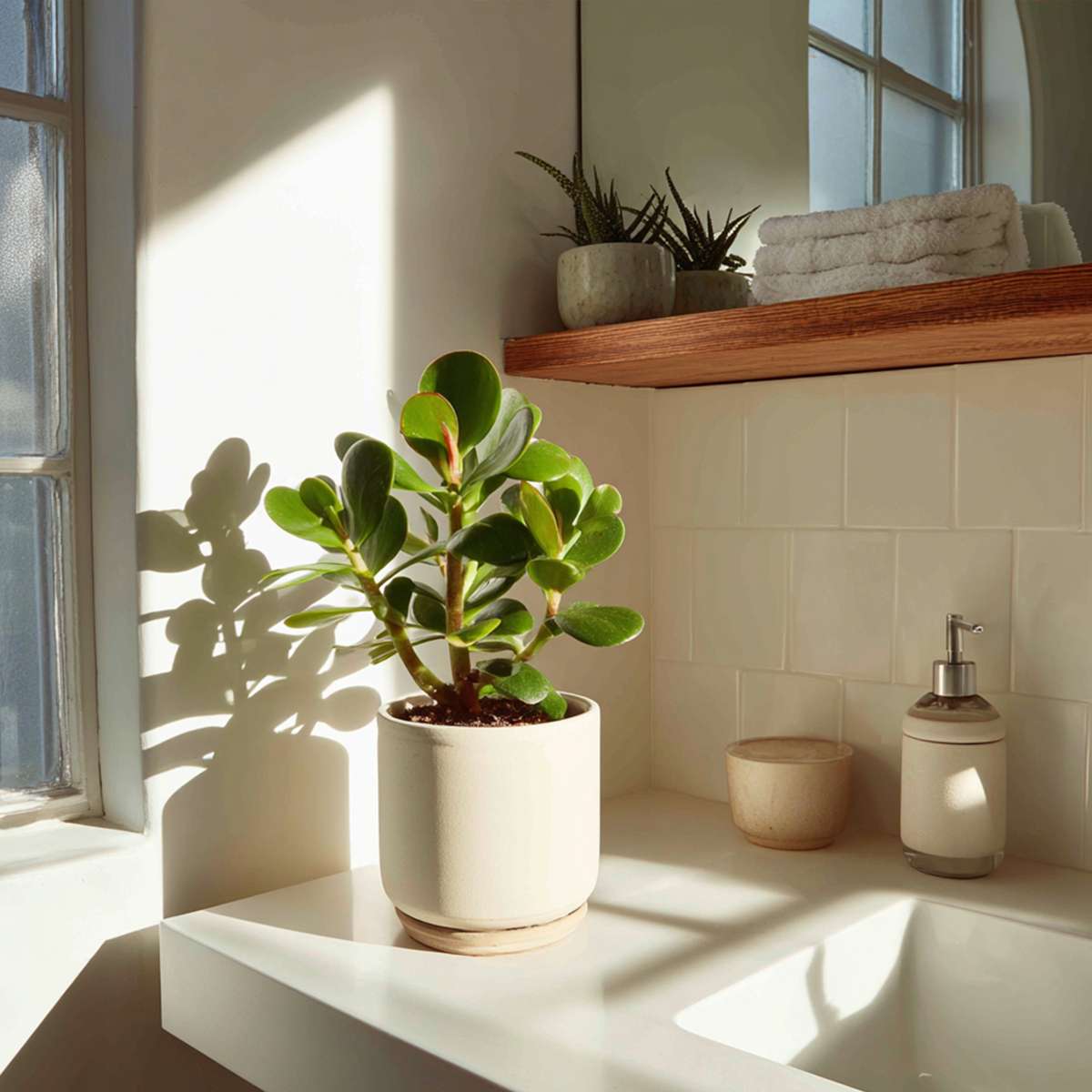 Jade plant - Set 2 - Crassula ovata - Height 15-25cm - ø12cm