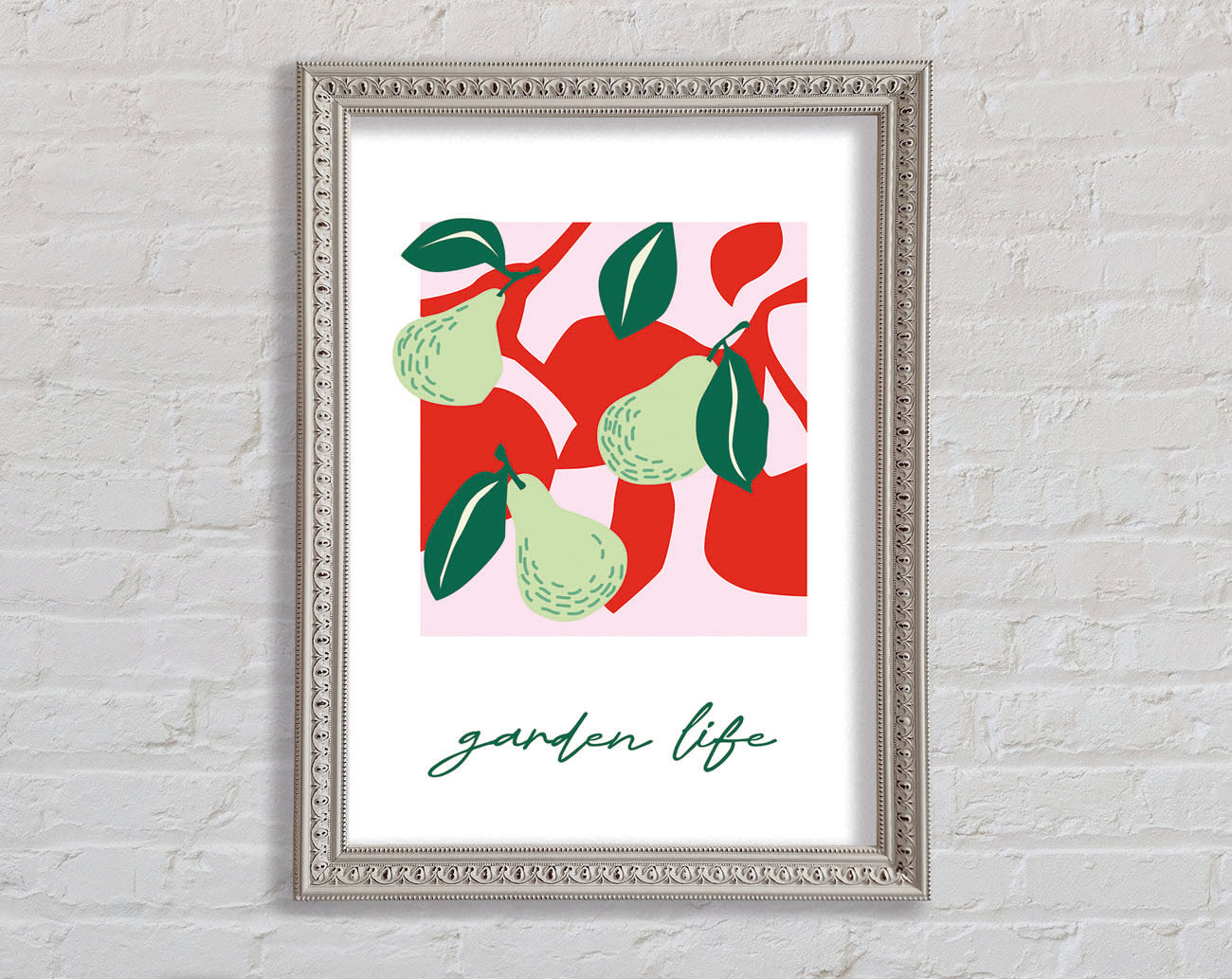 Garden Life Pears Framed Print