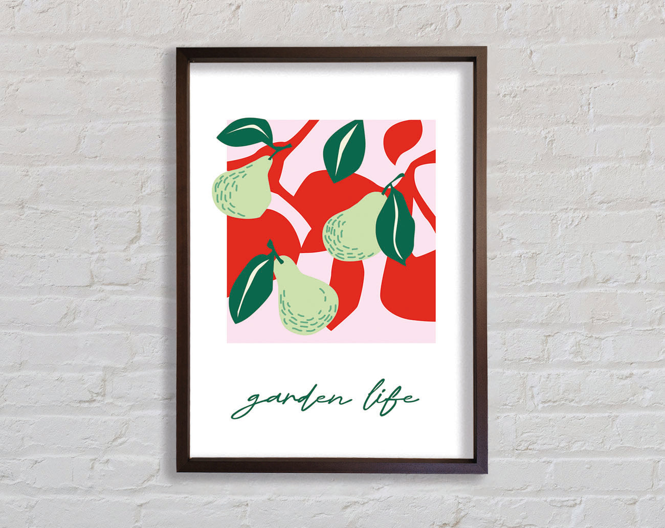 Garden Life Pears Framed Print