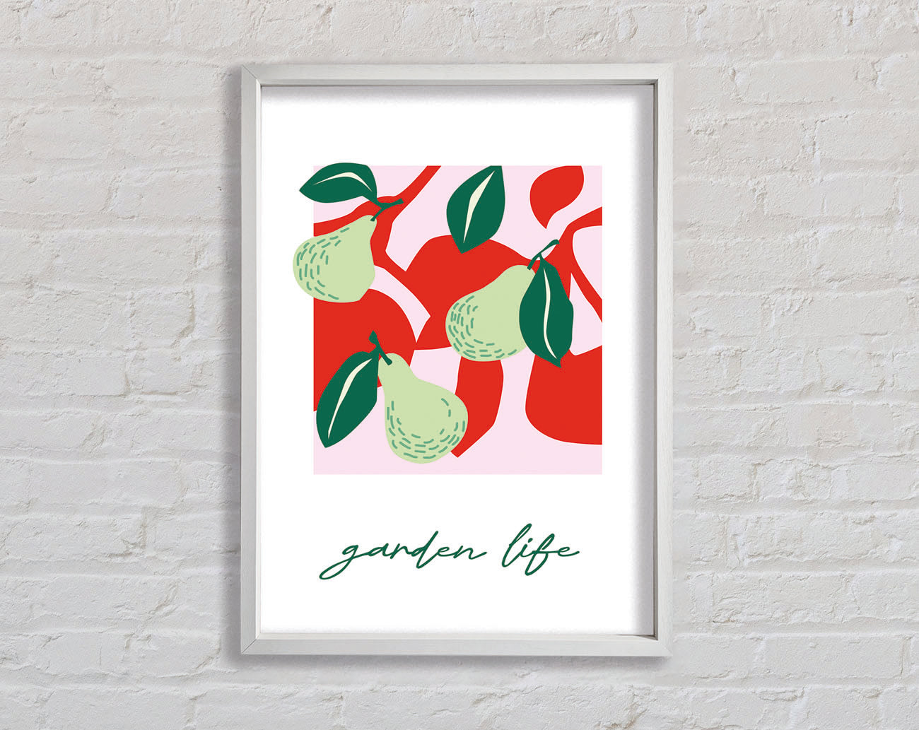 Garden Life Pears Framed Print