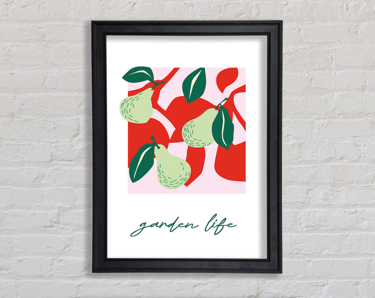 Garden Life Pears Framed Print