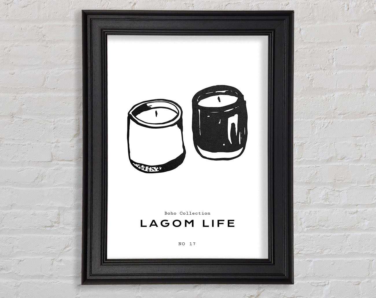 Candles Together Framed Print