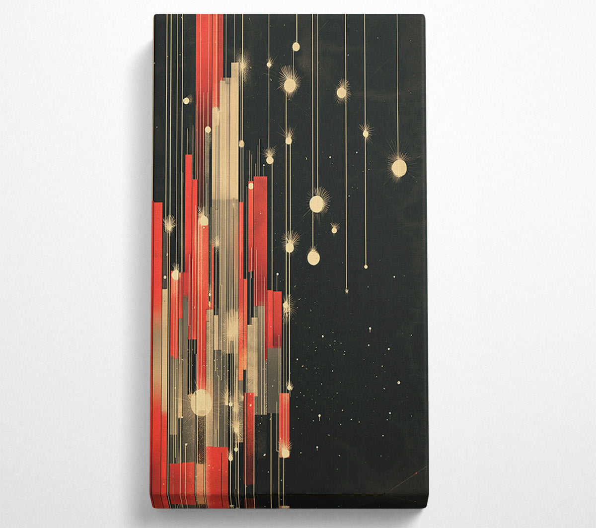 Abtract Down Line Canvas Art