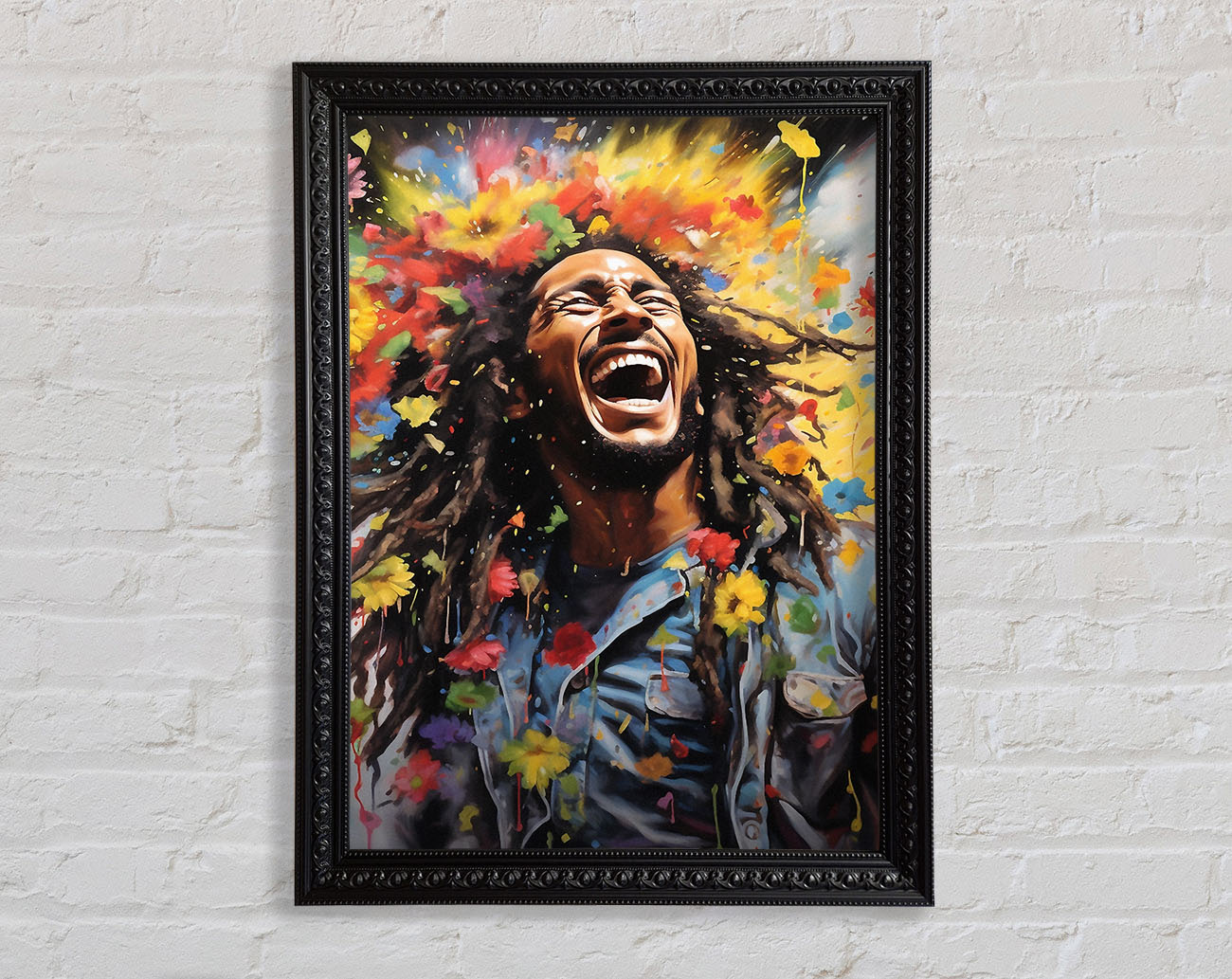 Bob Marley Bloom Framed Print