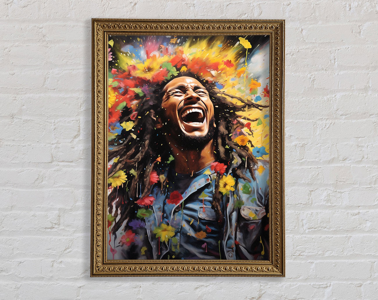 Bob Marley Bloom Framed Print