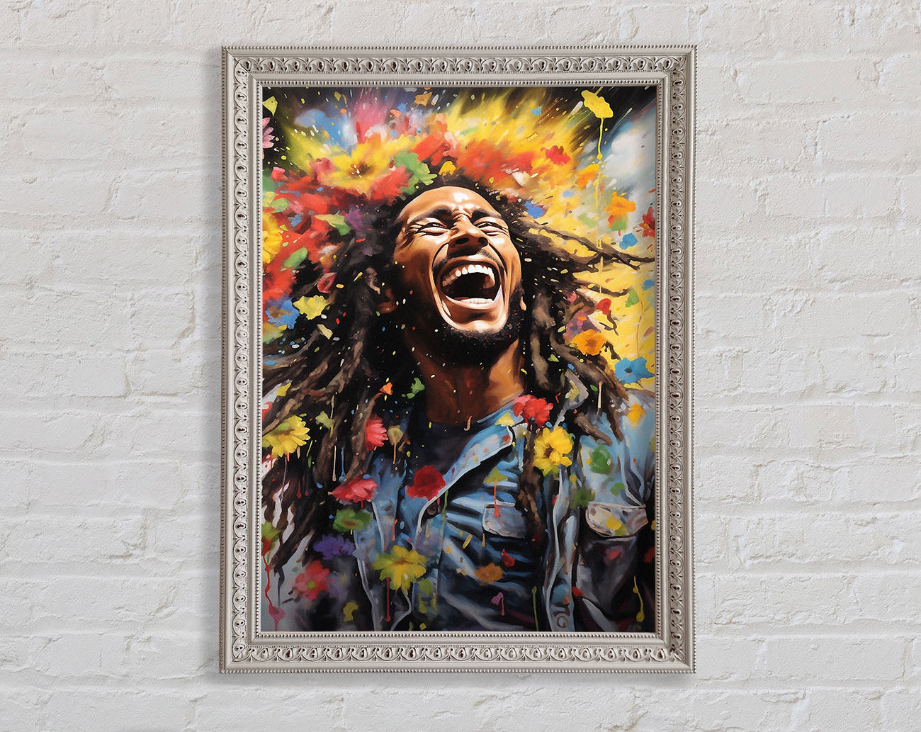 Bob Marley Bloom Framed Print