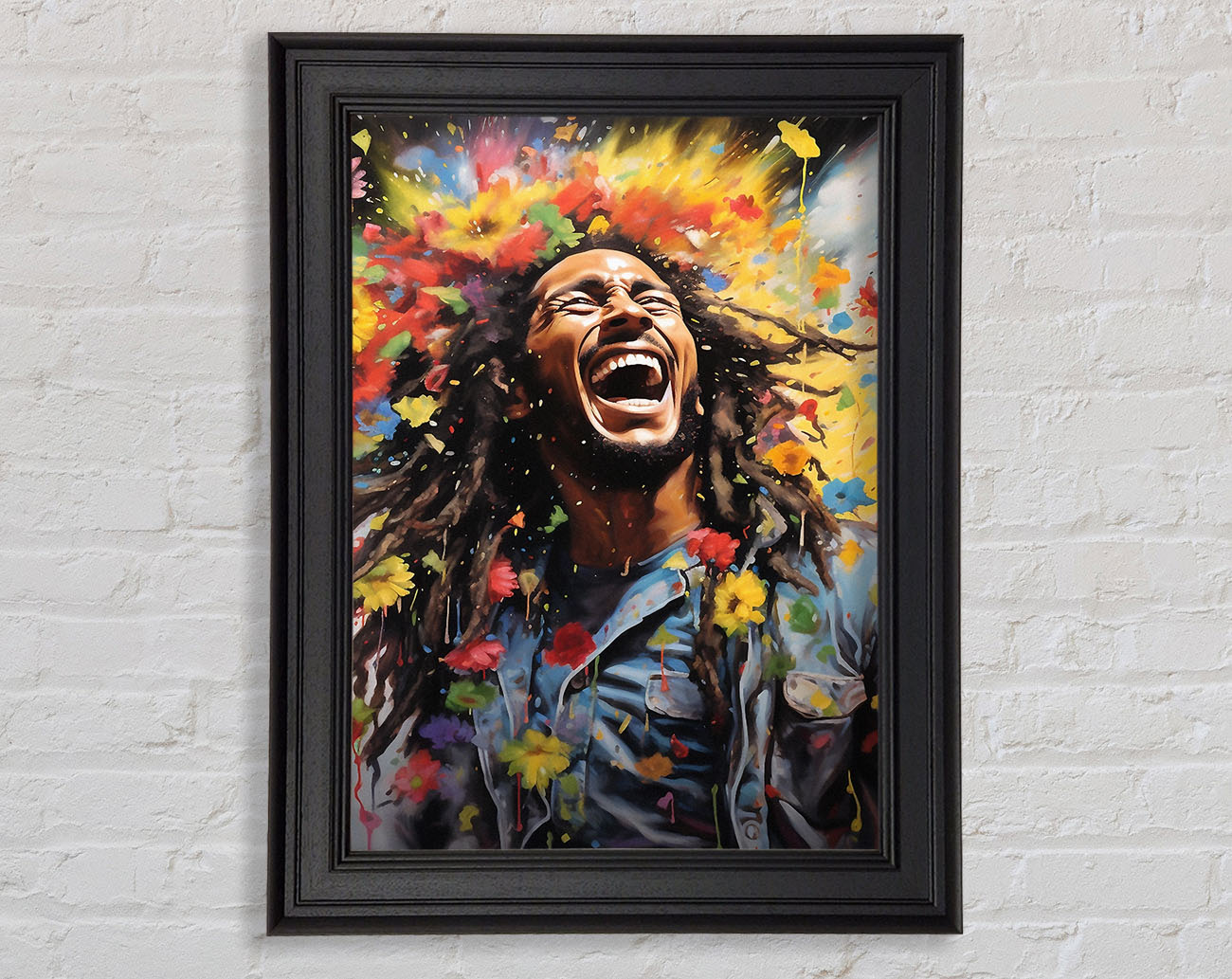 Bob Marley Bloom Framed Print