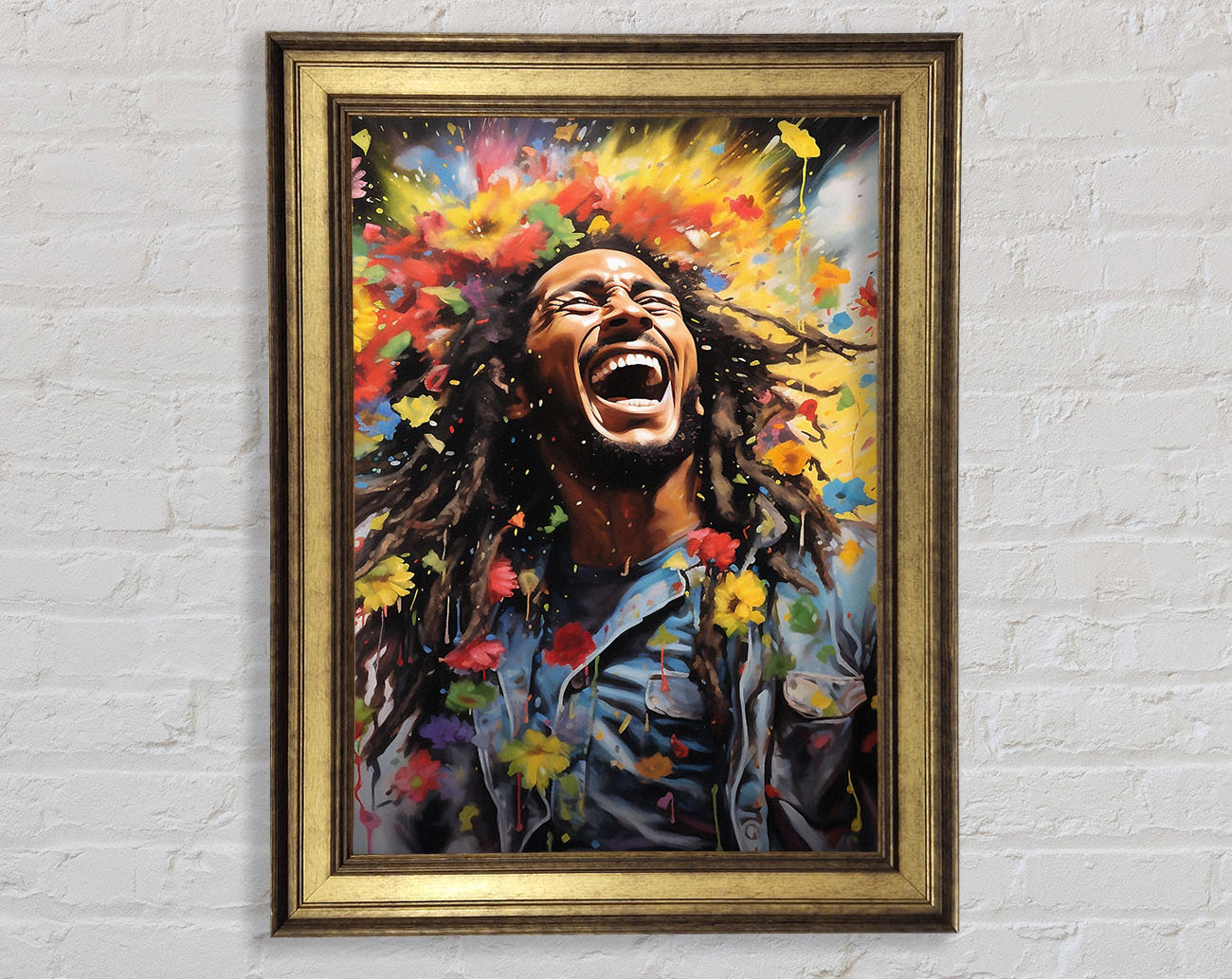 Bob Marley Bloom Framed Print