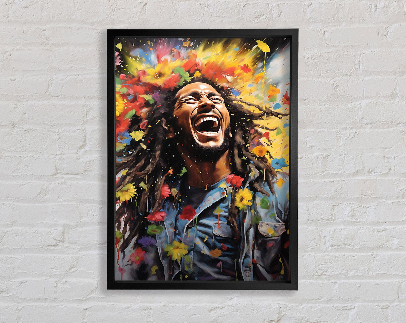 Bob Marley Bloom Framed Print