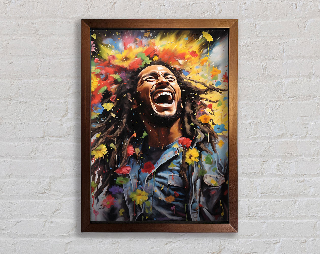 Bob Marley Bloom Framed Print