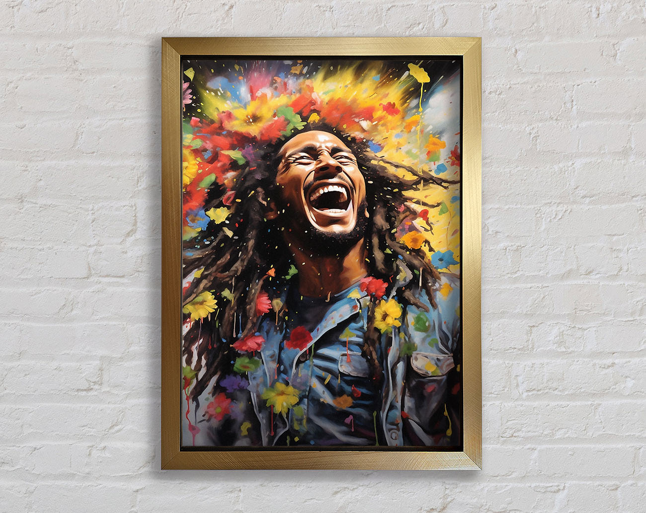 Bob Marley Bloom Framed Print