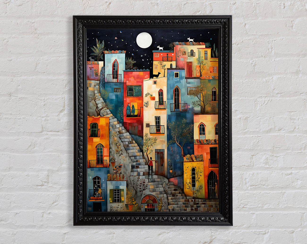 Cobbled Street Dreams Framed Print
