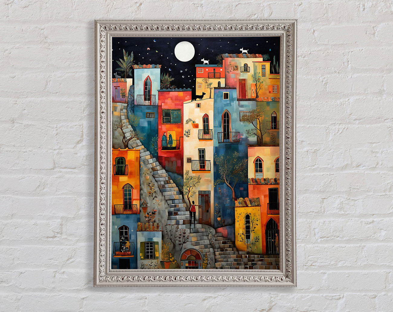 Cobbled Street Dreams Framed Print