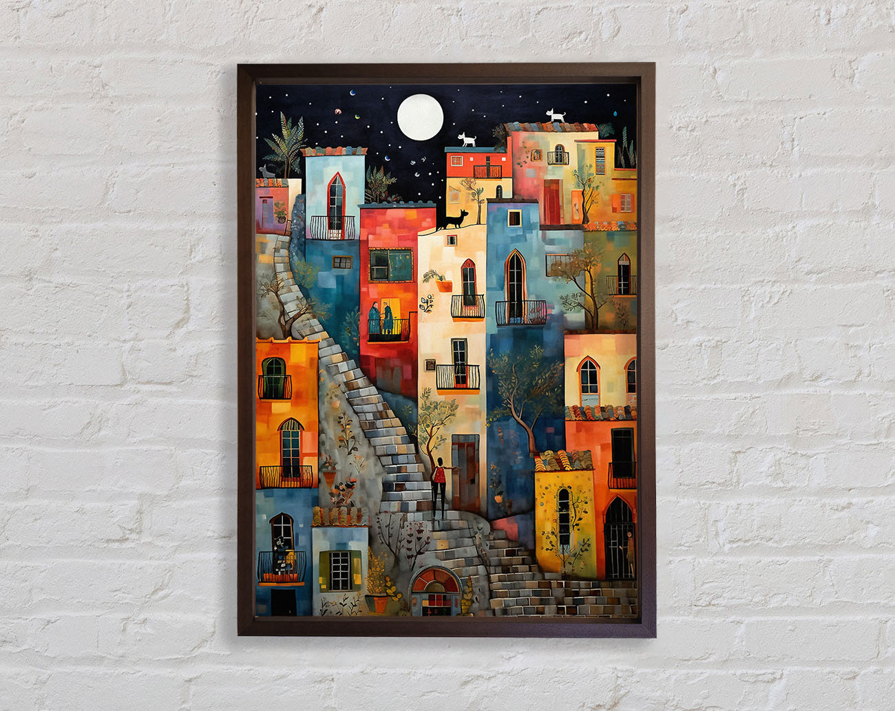 Cobbled Street Dreams Framed Print