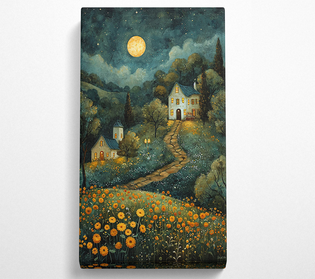 Cobblestone House Walk Canvas Art