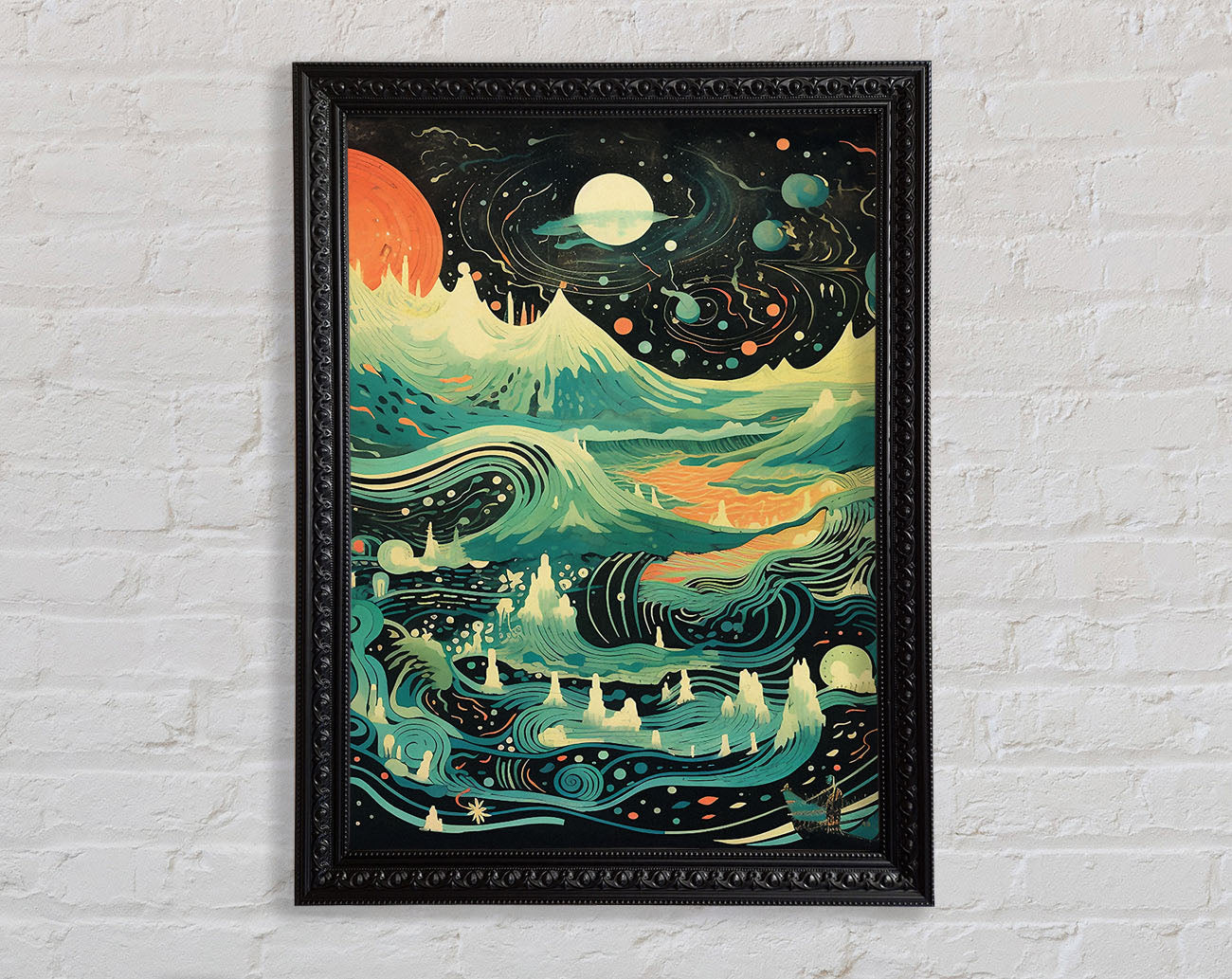 Cosmic Land Framed Print